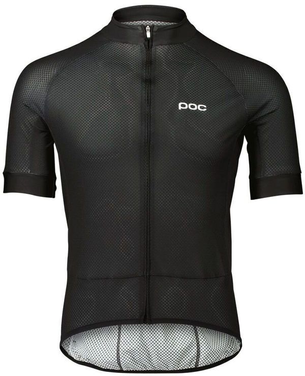 POC POC Essential Road Logo Jersey Джърси Uranium Black/Hydrogen White M