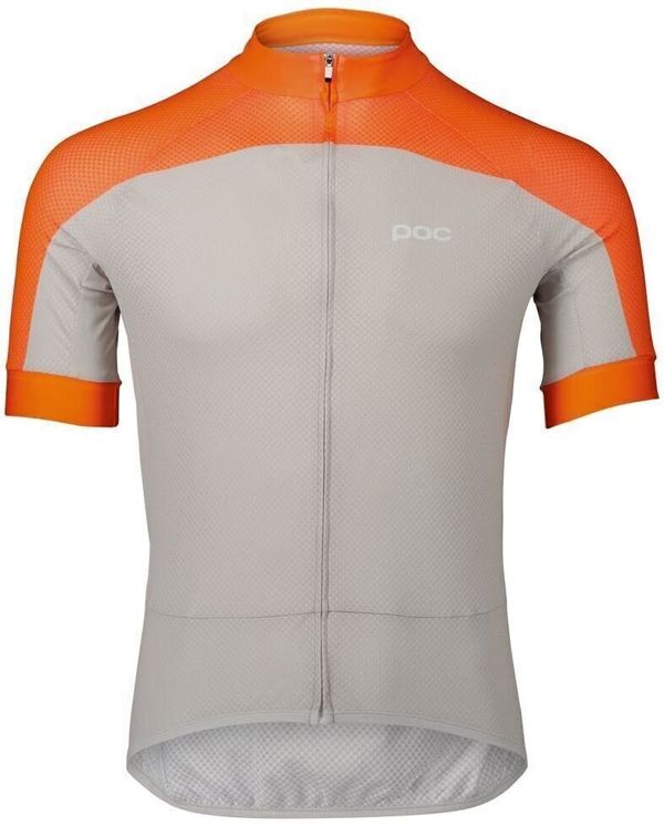 POC POC Essential Road Logo Jersey Джърси Zink Orange/Granite Grey XL