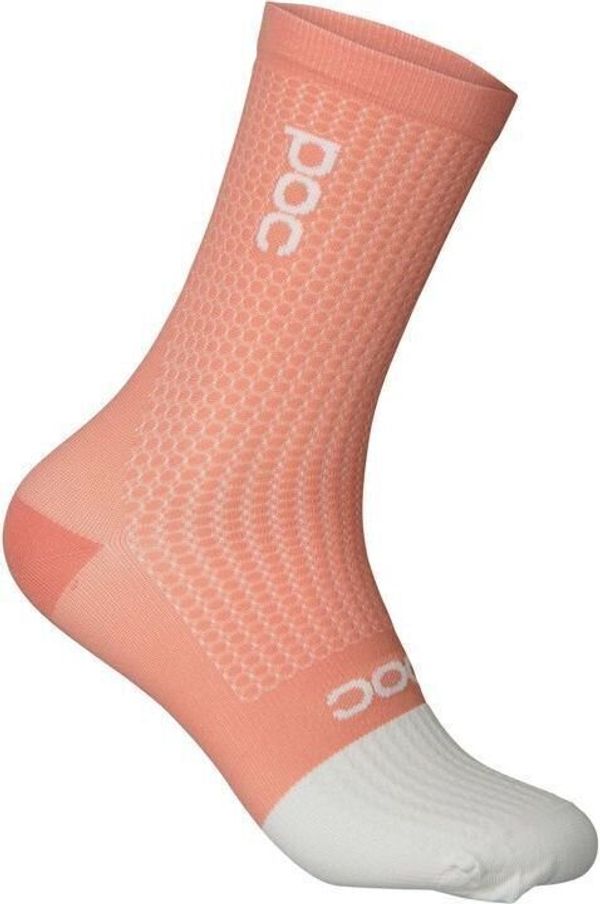 POC POC Flair Sock Mid Rock Salt/Hydrogen White M Чорапи за колоездене
