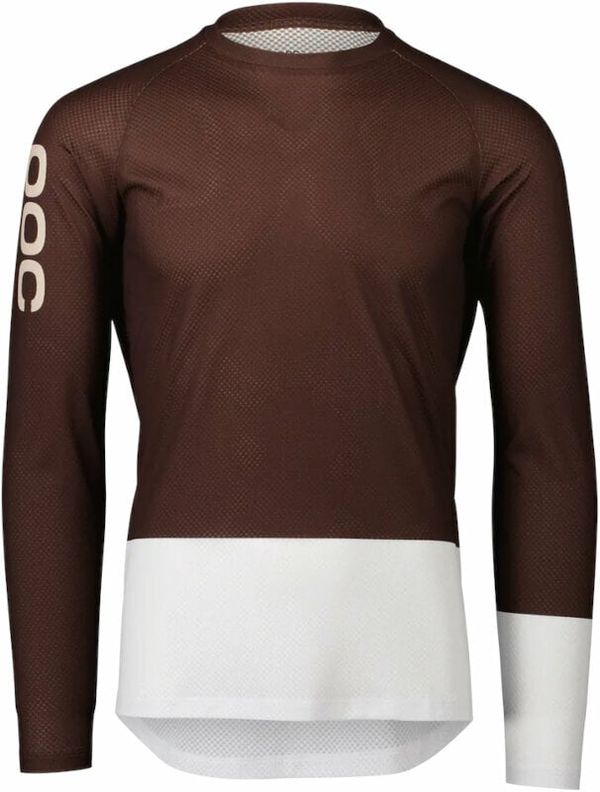 POC POC MTB Pure LS Jersey Джърси Axinite Brown/Hydrogen White L