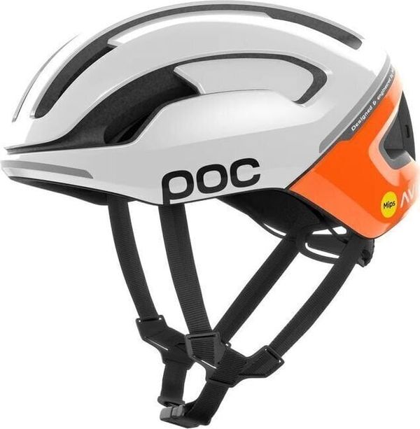 POC POC Omne Beacon MIPS Fluorescent Orange AVIP/Hydrogen White 56-61 Каска за велосипед