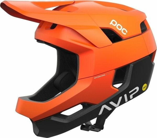 POC POC Otocon Race MIPS Fluorescent Orange AVIP/Uranium Black Matt 55-58 Каска за велосипед