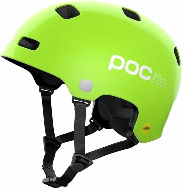 POC POC POCito Crane MIPS Fluorescent Yellow/Green 51-54 Детска Каска за велосипед