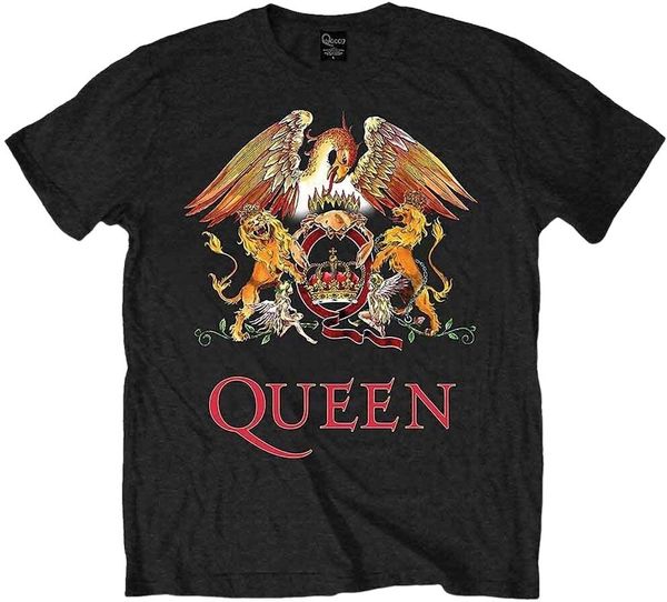 Queen Queen Риза Classic Crest Unisex Black 2XL