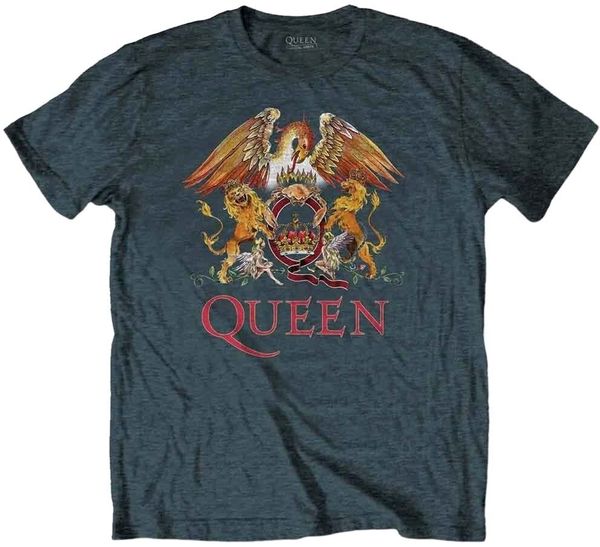 Queen Queen Риза Classic Crest Unisex Heather Blue S