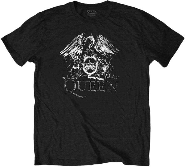 Queen Queen Риза Crest Logo Unisex Black M