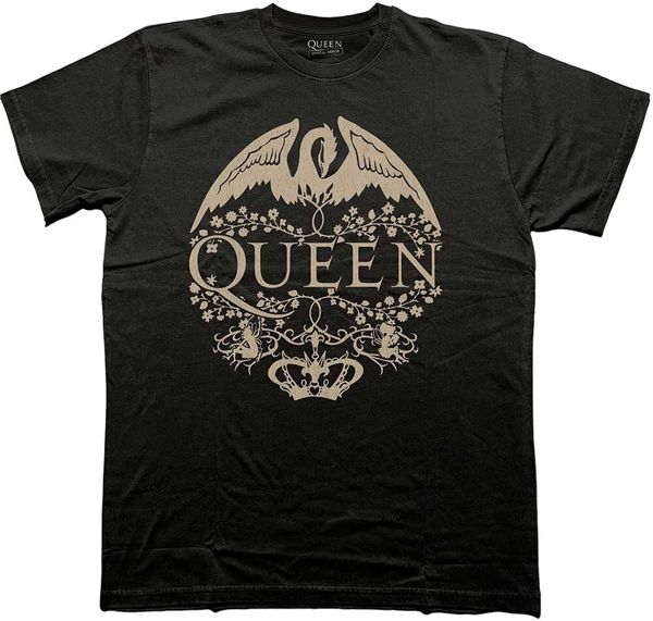 Queen Queen Риза Floral Crest Mono Unisex Black XL