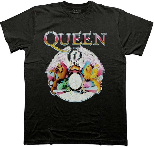 Queen Queen Риза Multi Colour Crest Unisex Black M