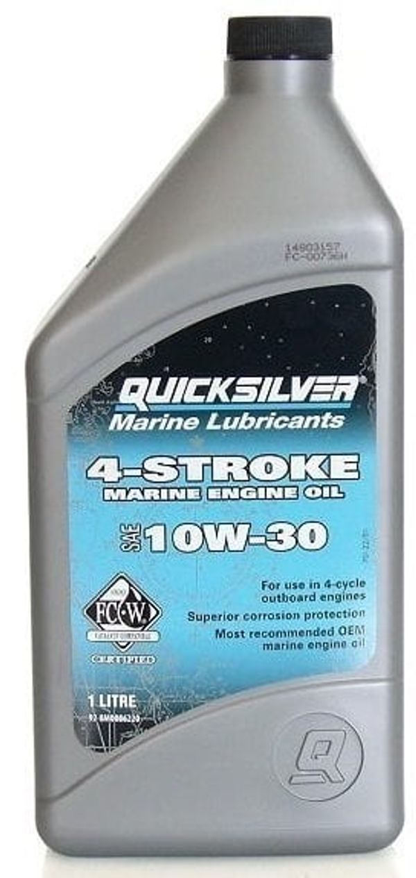 Quicksilver Quicksilver 4-Stroke Marine Engine Oil Outboard SAE 10W-30 1 L Двигателно масло 4-тактово