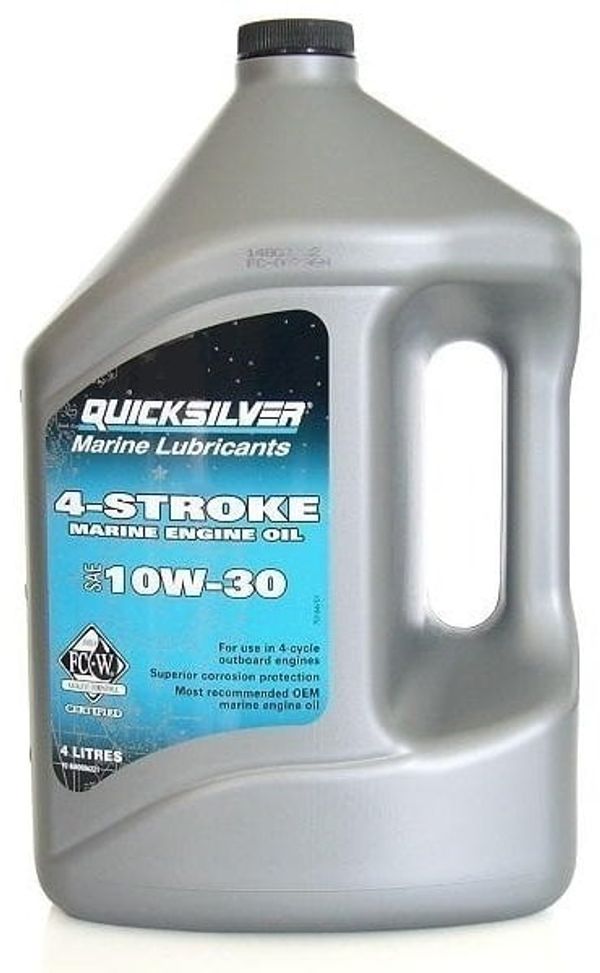 Quicksilver Quicksilver 4-Stroke Marine Engine Oil Outboard SAE 10W-30 4L