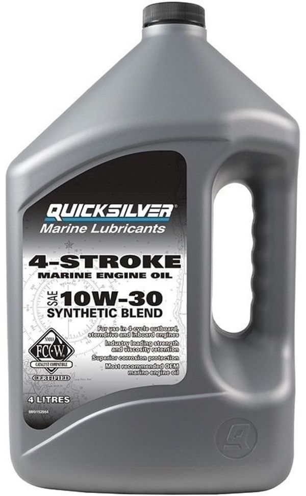 Quicksilver Quicksilver FourStroke Outboard Engine Oil - Synthetic Blend 10W30 4L