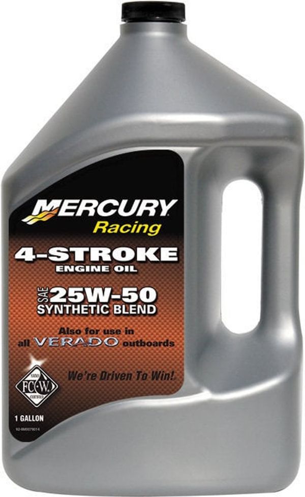 Quicksilver Quicksilver Racing 4-Stroke Marine Oil Synthetic Blend 25W-50 4L