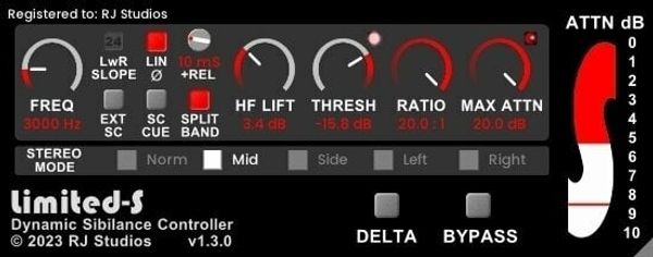 Raising Jake Studios Raising Jake Studios Limited-S DeEsser (Дигитален продукт)