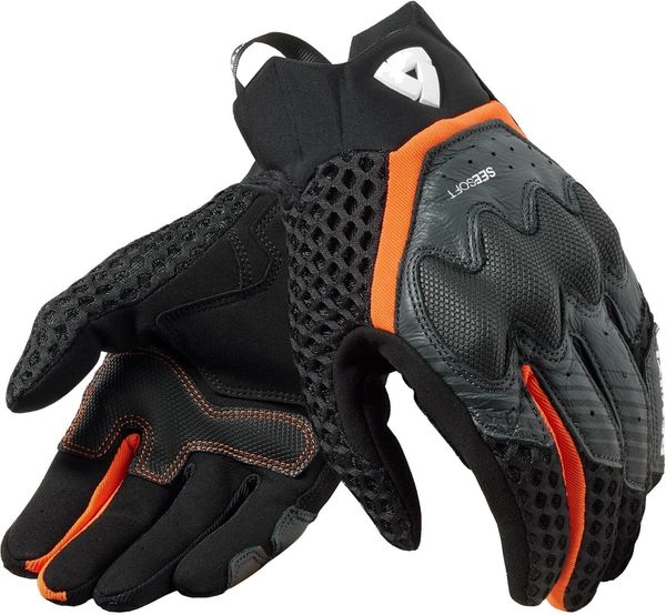 Rev'it! Rev'it! Gloves Veloz Black/Orange 2XL Ръкавици