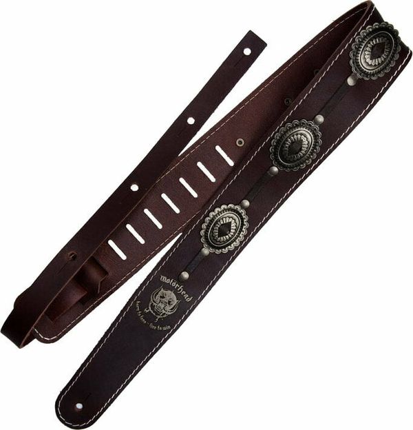 Richter Richter Motörhead Concho Strap Кожен колан за китара Brown / Old Silver