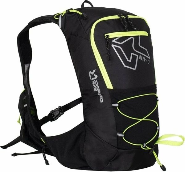 Rock Experience Rock Experience Mach 12 Trail Running Backpack Caviar/Safety Yellow UNI 12 L