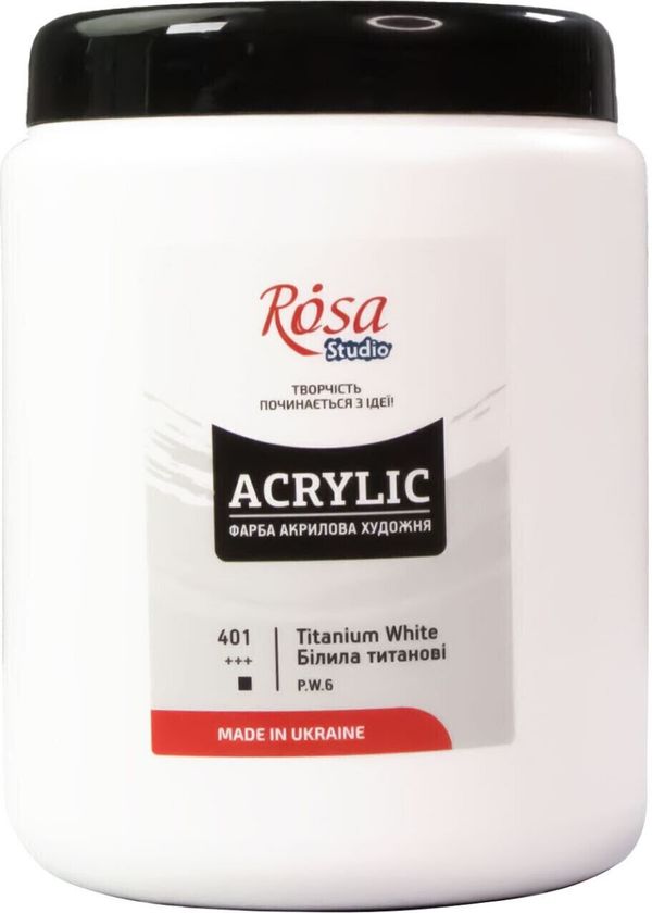 Rosa Rosa 322001401 АКРИЛНА боя Titanium White 1000 ml 1 бр