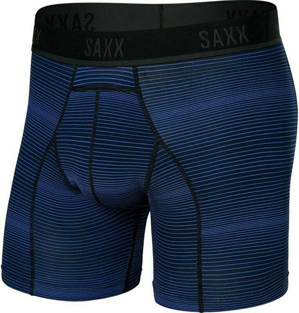 SAXX SAXX Kinetic Boxer Brief Variegated Stripe/Blue 2XL Фитнес бельо