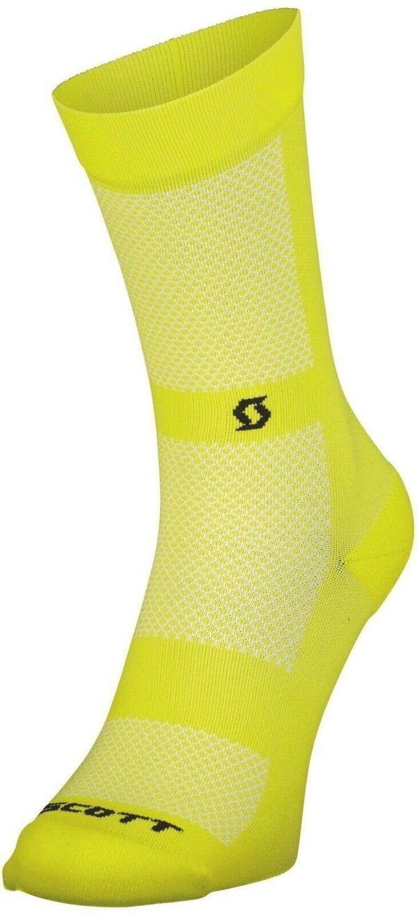 Scott Scott Performance No Shortcuts Crew Socks Sulphur Yellow/Black 36-38 Чорапи за колоездене