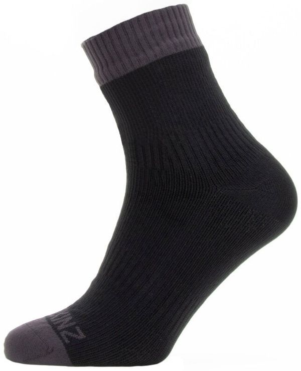 Sealskinz Sealskinz Waterproof Warm Weather Ankle Length Sock Black/Grey S