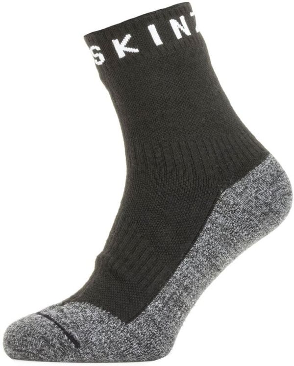 Sealskinz Sealskinz Waterproof Warm Weather Soft Touch Ankle Length Sock Black/Grey Marl/White L