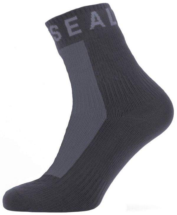 Sealskinz Sealskinz Waterproof All Weather Ankle Length Sock with Hydrostop Black/Grey M Чорапи за колоездене