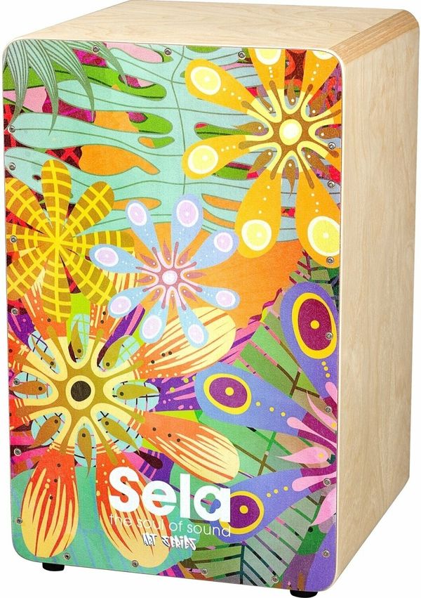 Sela Sela Art Series Flower Power Cajon Дървен кахон