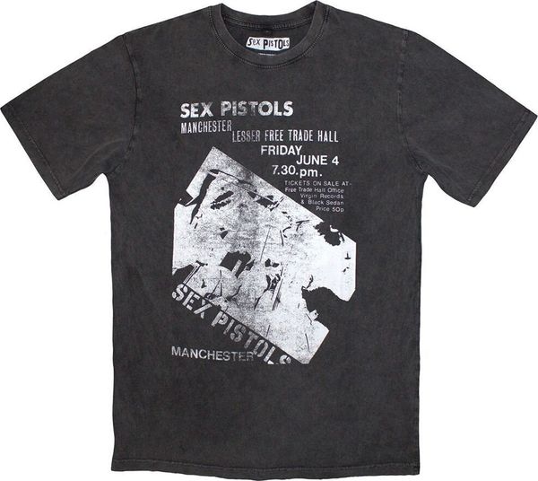 Sex Pistols Sex Pistols Риза Manchester Flyer Stone Wash Unisex Charcoal Grey S