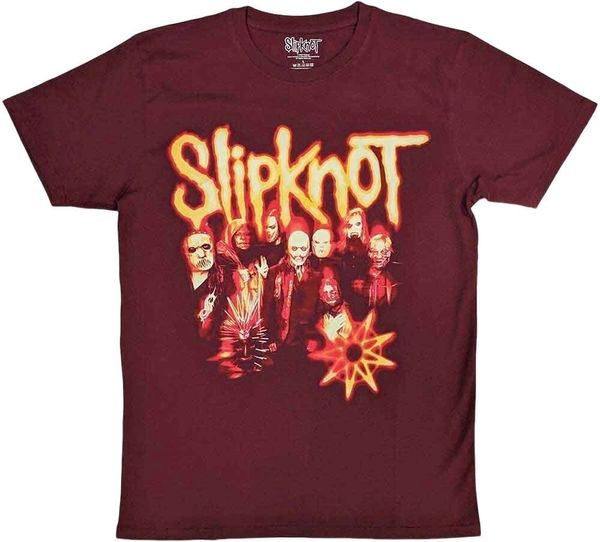 Slipknot Slipknot Риза The End So Far Group Photo Tribal S Nonogram Unisex Maroon Red M