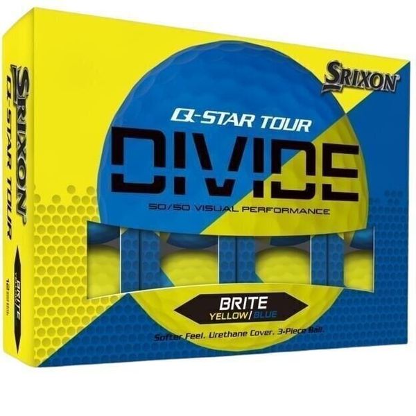 Srixon Srixon Q-Star Tour Divide 2 Golf Balls Yellow Blue