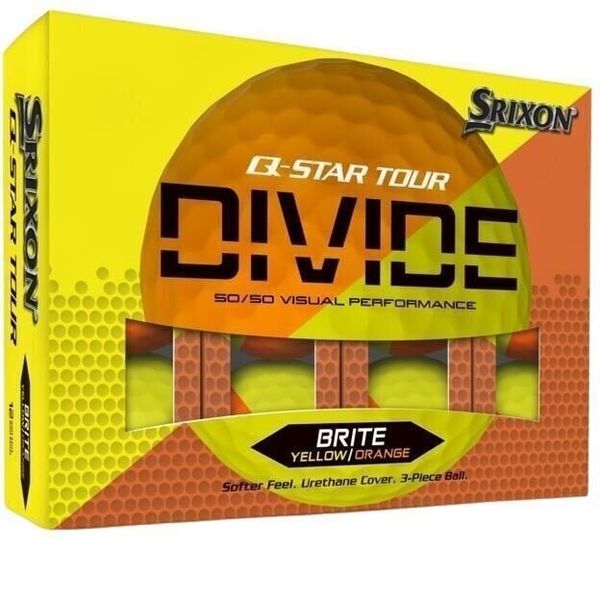 Srixon Srixon Q-Star Tour Divide 2 Golf Balls Yellow Orange