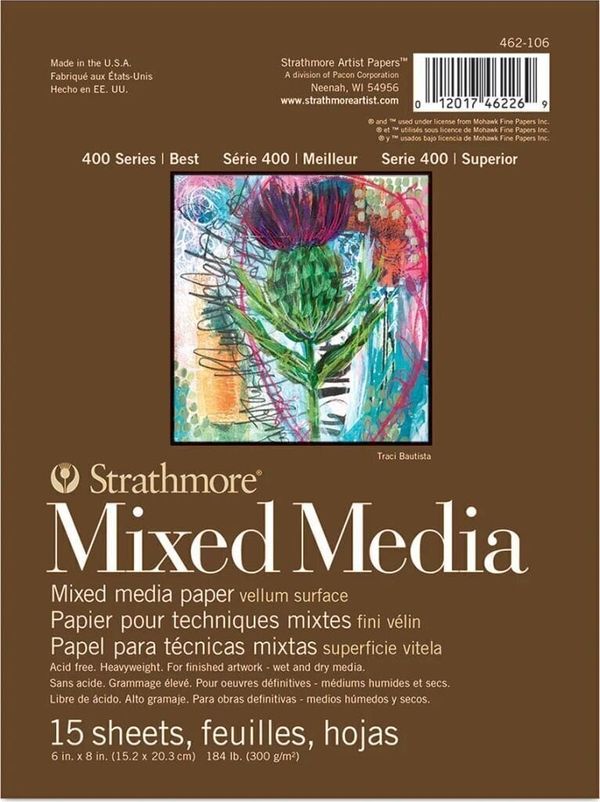 Strathmore Strathmore 400 Series Mixed Media Скицник 15 x 20 cm 300 g