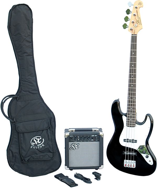 SX SX SB1 Bass Guitar Kit Black Електрическа бас китара
