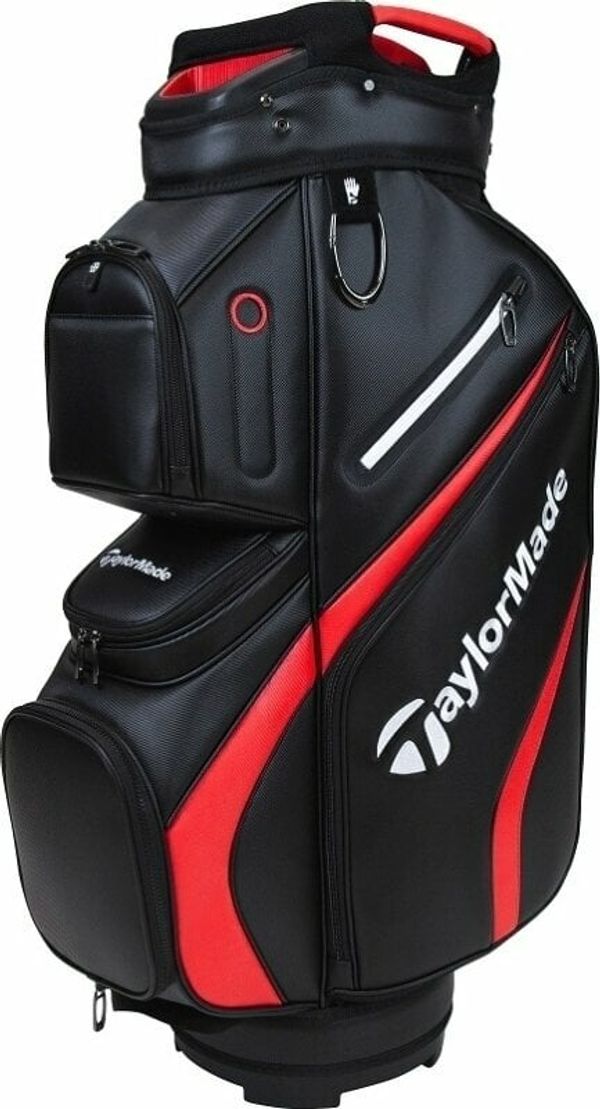 TaylorMade TaylorMade Deluxe Cart Bag Black/Red Чантa за голф