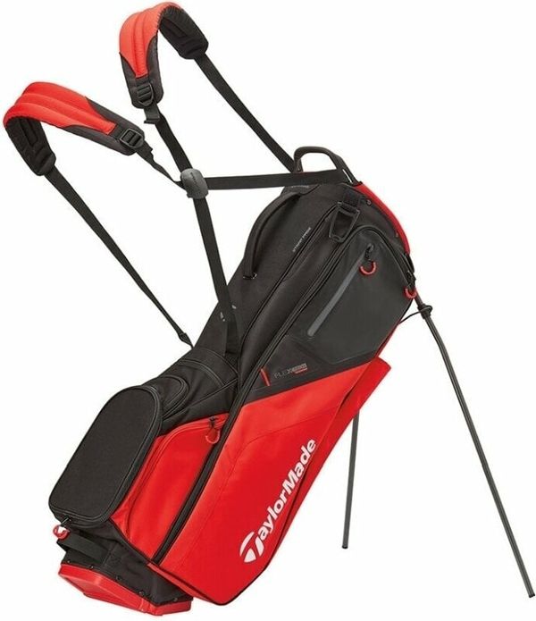 TaylorMade TaylorMade Flextech Waterproof Black/Red Чантa за голф