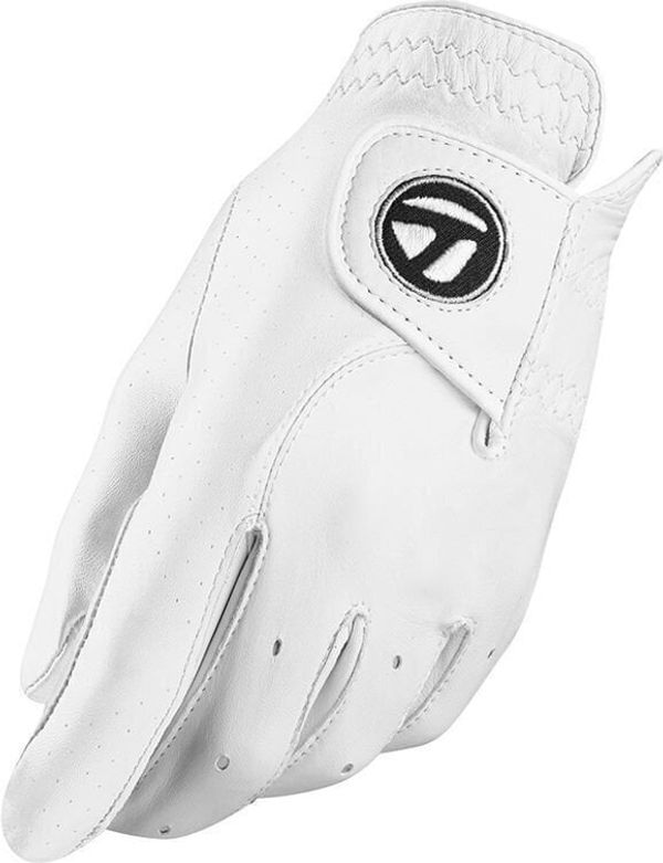 TaylorMade TaylorMade Tour Preffered Mens Golf Glove Left Hand for Right Handed Golfer White XL