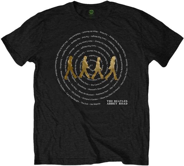 The Beatles The Beatles Риза Abbey Road Songs Swirl Foiled Unisex Black 2XL