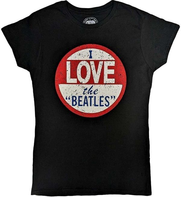 The Beatles The Beatles Риза Vintage I Love The Beatles Womens Black XL