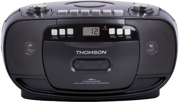 Thomson Thomson RK200CD Black Преносим настолен плеър