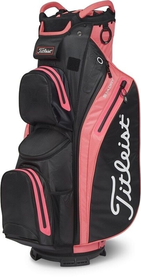Titleist Titleist Cart 14 StaDry Black/Candy/Pink Чантa за голф