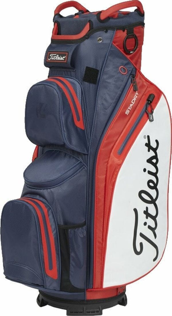 Titleist Titleist Cart 14 StaDry Navy/Red/White Чантa за голф