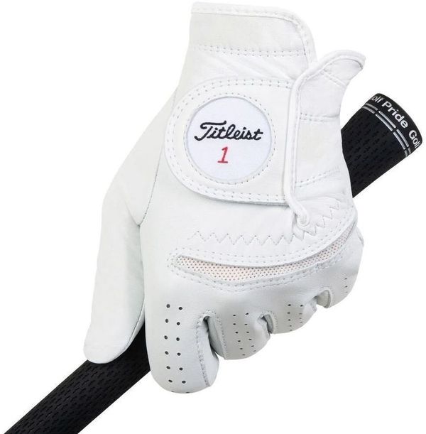 Titleist Titleist Permasoft Mens Golf Glove 2020 Left Hand for Right Handed Golfers White L