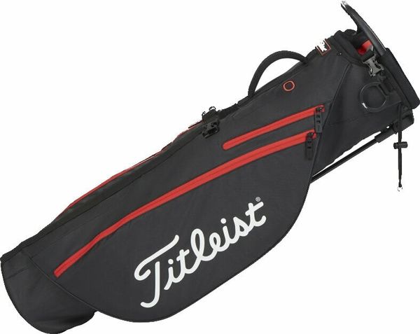Titleist Titleist Premium Carry Bag Black/Black/Red Чантa за голф