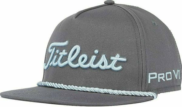Titleist Titleist Tour Rope Flat Bill Charcoal/Sky UNI Каскет