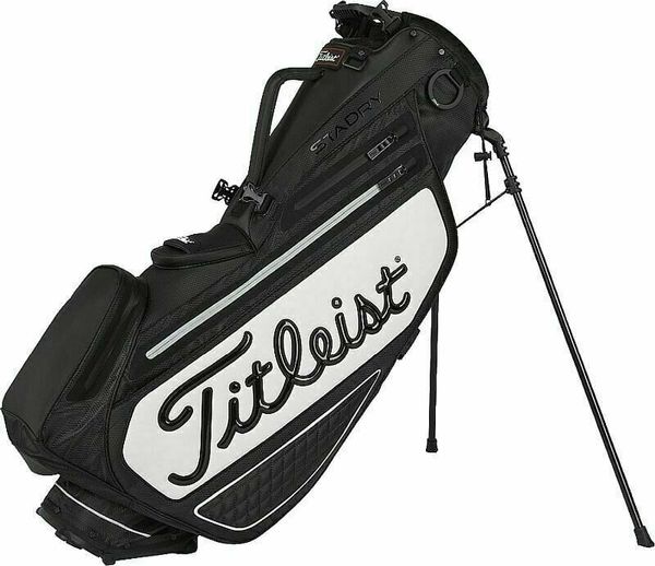 Titleist Titleist Tour Series Premium StaDry Black/Black/White Чантa за голф