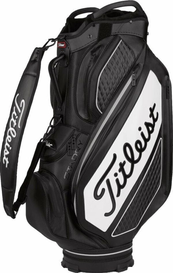 Titleist Titleist Tour Series Premium StaDry Cart Black/White Чантa за голф