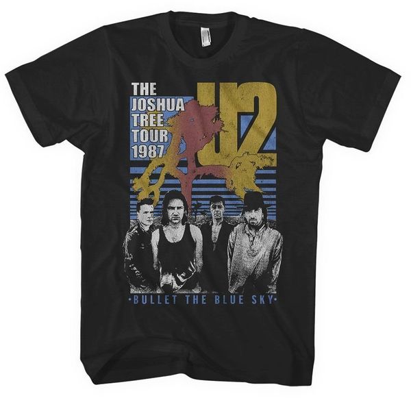 U2 U2 Риза Bullet The Blue Sky Unisex Black L