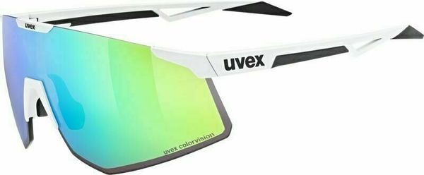 UVEX UVEX Pace Perform CV White Mat/Mirror Green Колоездене очила