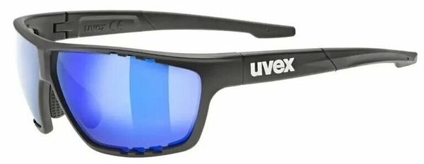 UVEX UVEX Sportstyle 706 CV Black Mat/Colorvision Mirror Blue Колоездене очила