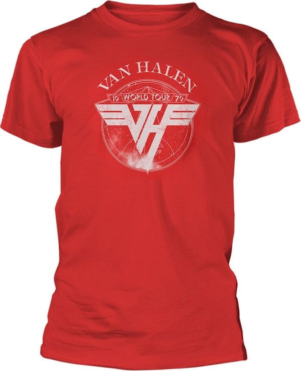 Van Halen Van Halen Риза 1979 Tour Unisex Red L